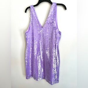 A New Day Purple Sequin Dress, Size Medium